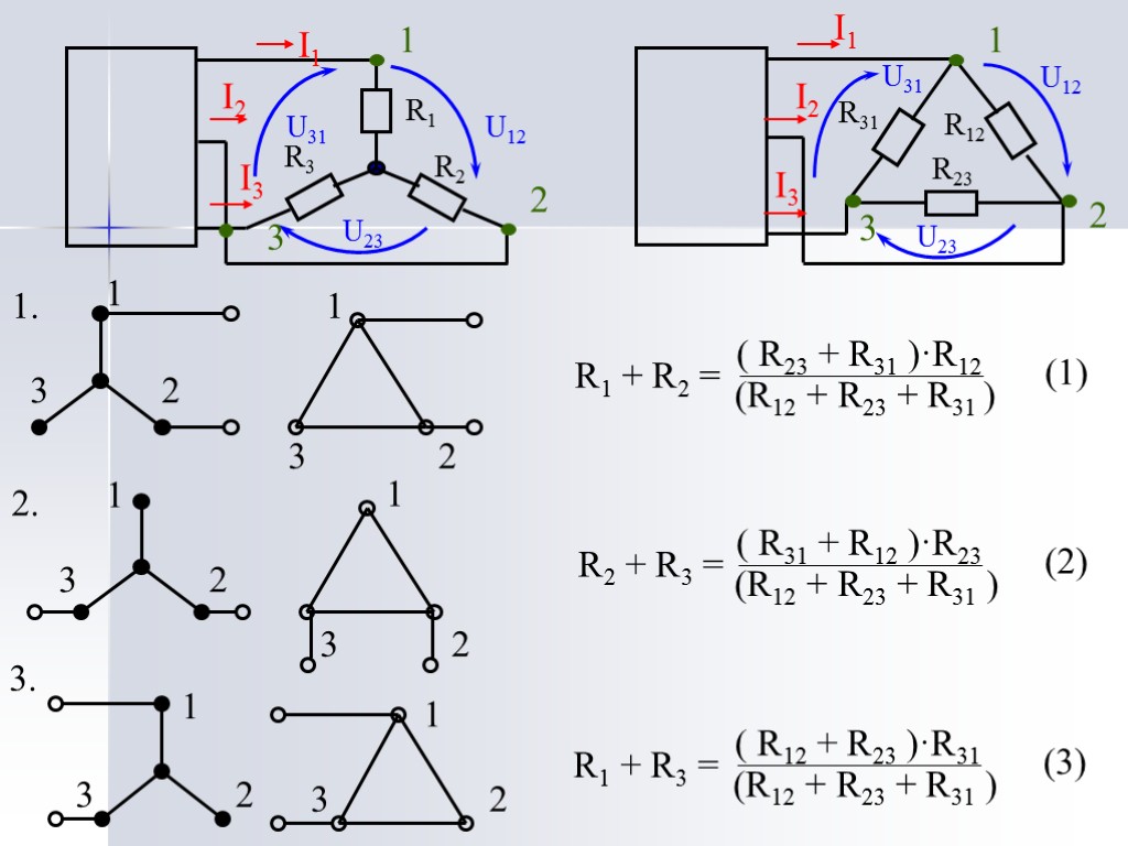 (R12 + R23 + R31 ) ( R23 + R31 )·R12 R1 + R2